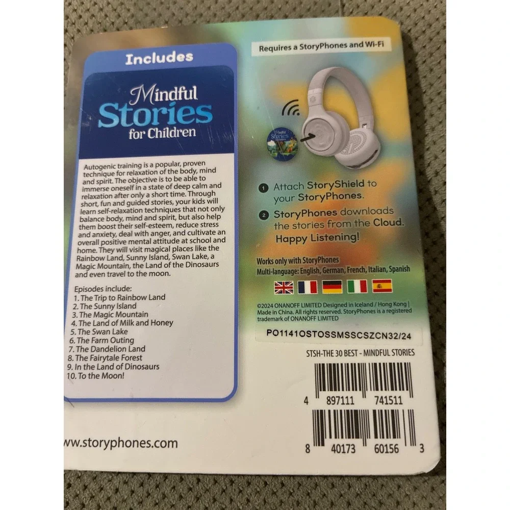 StoryPhones StoryShield Mindful Stories for Children 10 Audio Stories Relaxing‎